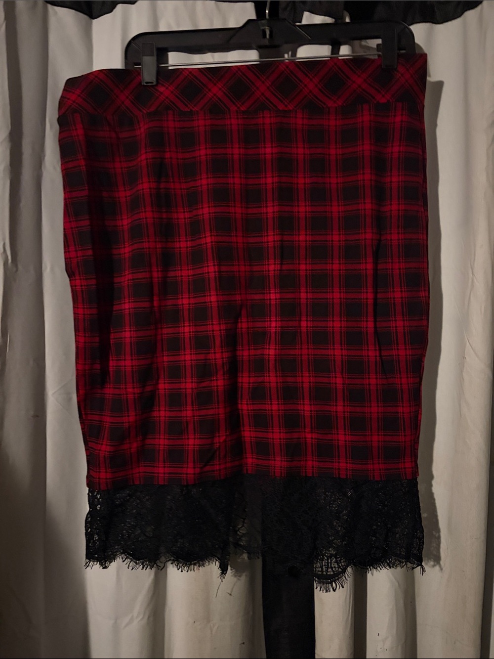 torrid Red and Black Tartan Skirt